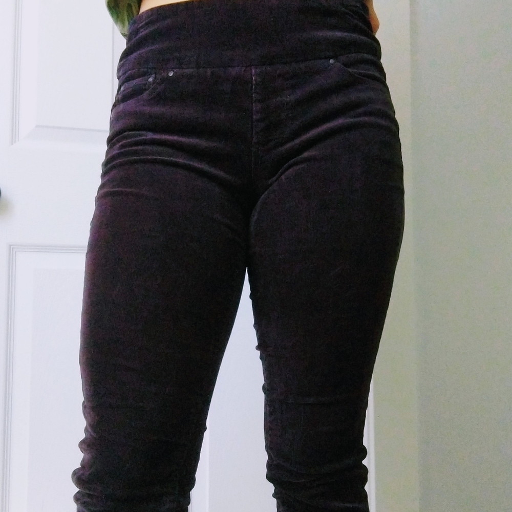 Purple Corduroy Skinny Jag Jeans